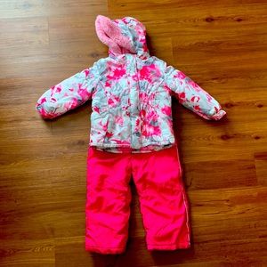 ZeroXposur Girls Snow Suit, size 4T.